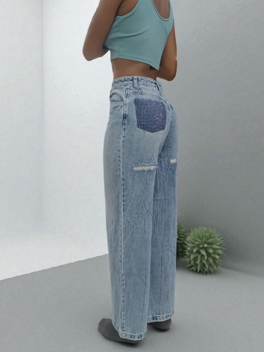 JEANS BAGGY BRILLANTES