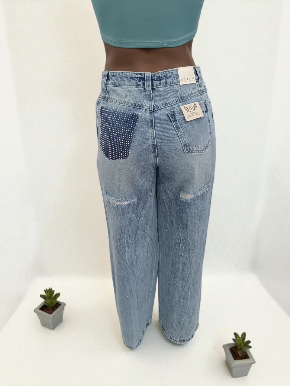 JEANS BAGGY BRILLANTES
