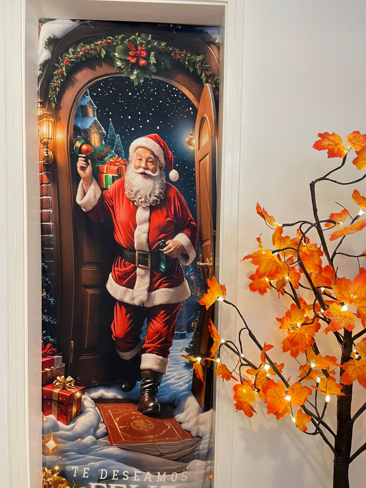 FORRO NAVIDEÑO PARA PUERTA