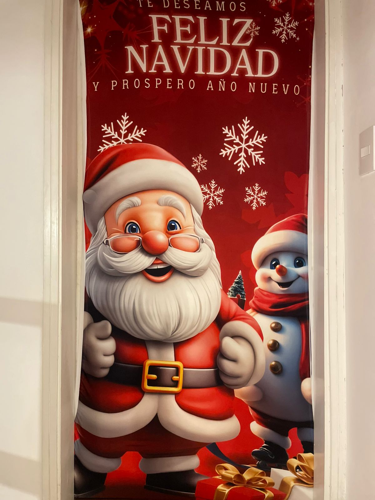 FORRO NAVIDEÑO PARA PUERTA