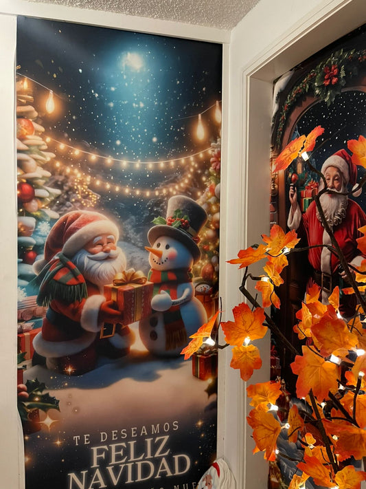 FORRO NAVIDEÑO PARA PUERTA