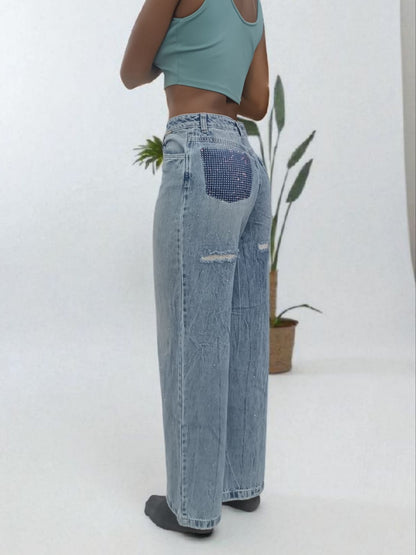 JEANS BAGGY BRILLANTES